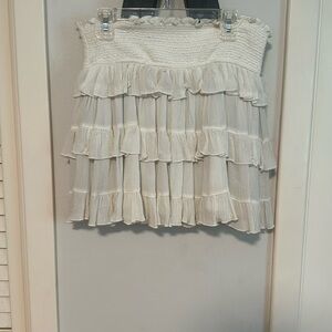 Ruffle mini skirt